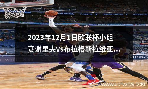 2023年12月1日欧联杯小组赛谢里夫vs布拉格斯拉维亚在线直播