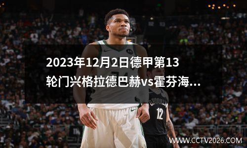 2023年12月2日德甲第13轮门兴格拉德巴赫vs霍芬海姆在线直播