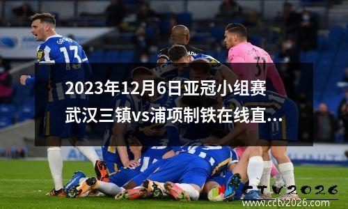 2023年12月6日亚冠小组赛武汉三镇vs浦项制铁在线直播