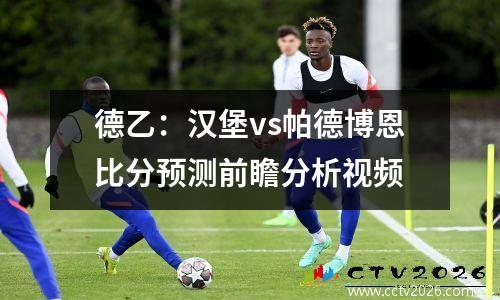 德乙：汉堡vs帕德博恩比分预测前瞻分析视频