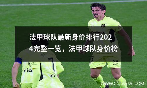 法甲球队最新身价排行2024完整一览，法甲球队身价榜