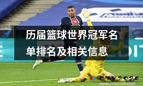 历届篮球世界冠军名单排名及相关信息