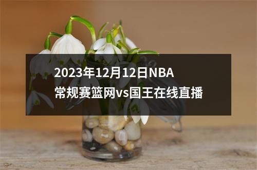 2023年12月12日NBA常规赛篮网vs国王在线直播
