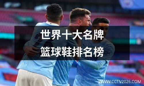 世界十大名牌篮球鞋排名榜