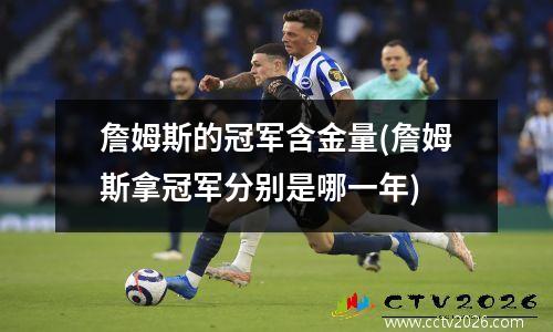 詹姆斯的冠军含金量(詹姆斯拿冠军分别是哪一年)