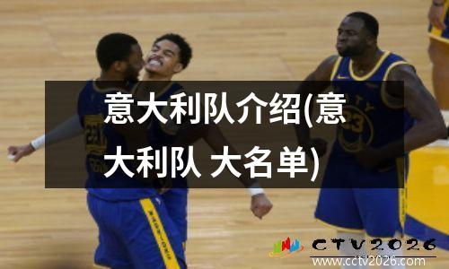 意大利队介绍(意大利队 大名单)