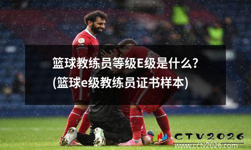 篮球教练员等级E级是什么？(篮球e级教练员证书样本)