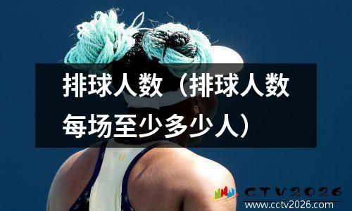 排球人数（排球人数每场至少多少人）