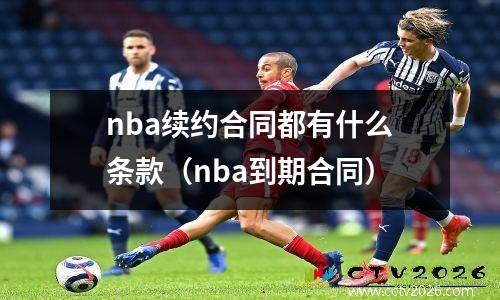 nba续约合同都有什么条款（nba到期合同）