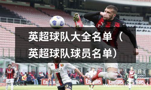 英超球队大全名单（英超球队球员名单）