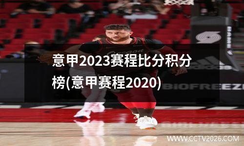 意甲2023赛程比分积分榜(意甲赛程2020)