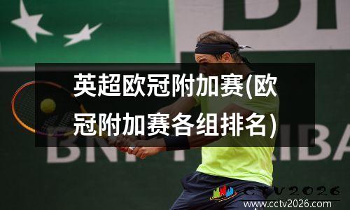 英超欧冠附加赛(欧冠附加赛各组排名)