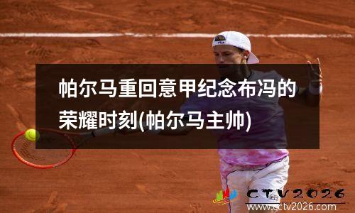 帕尔马重回意甲纪念布冯的荣耀时刻(帕尔马主帅)