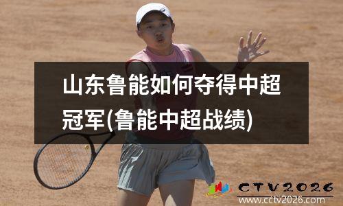山东鲁能如何夺得中超冠军(鲁能中超战绩)