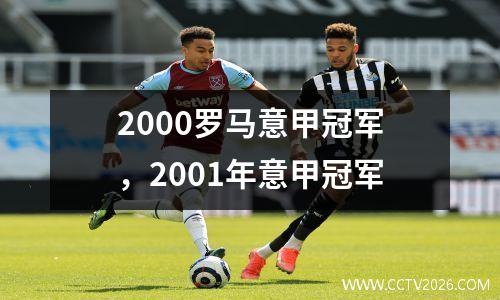 2000罗马意甲冠军，2001年意甲冠军
