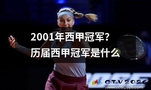 2001年西甲冠军？历届西甲冠军是什么