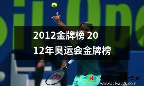 2012金牌榜 2012年奥运会金牌榜