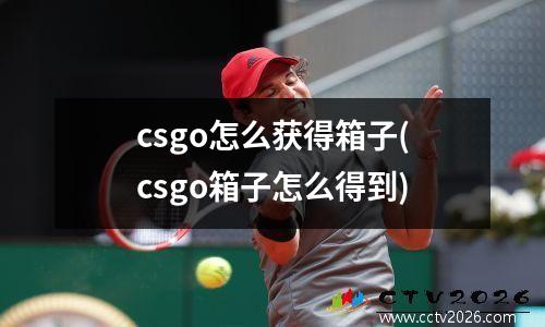 csgo怎么获得箱子(csgo箱子怎么得到)
