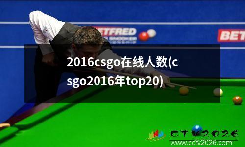 2016csgo在线人数(csgo2016年top20)
