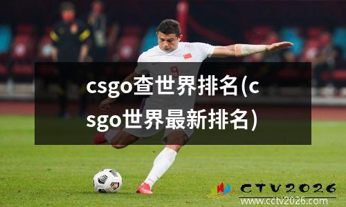 csgo查世界排名(csgo世界最新排名)