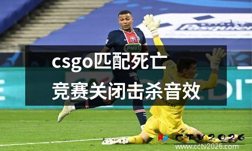 csgo匹配死亡竞赛关闭击杀音效