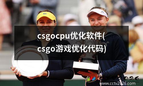 csgocpu优化软件(csgo游戏优化代码)
