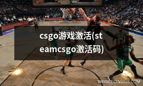 csgo游戏激活(steamcsgo激活码)