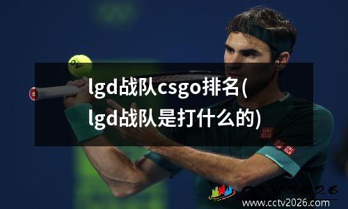 lgd战队csgo排名(lgd战队是打什么的)