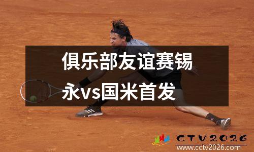 俱乐部友谊赛锡永vs国米首发