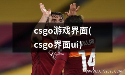 csgo游戏界面(csgo界面ui)