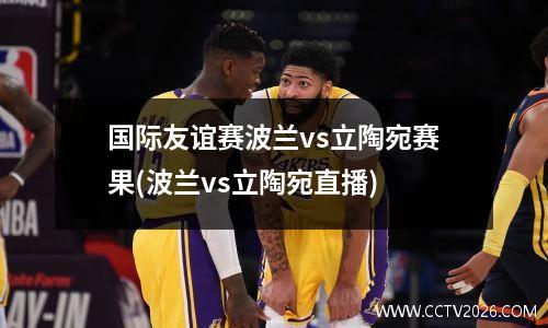 国际友谊赛波兰vs立陶宛赛果(波兰vs立陶宛直播)