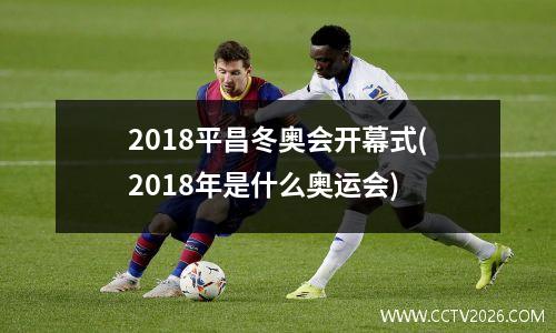 2018平昌冬奥会开幕式(2018年是什么奥运会)