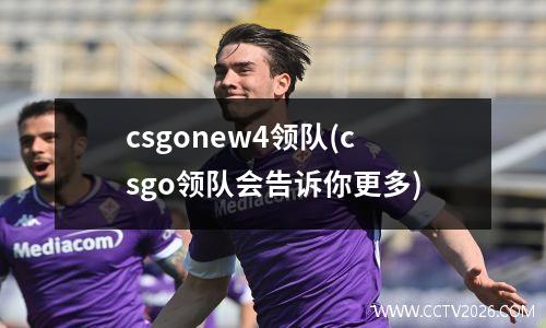 csgonew4领队(csgo领队会告诉你更多)