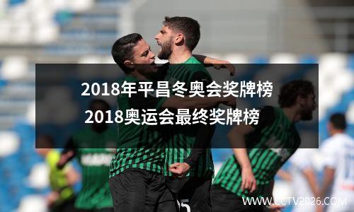 2018年平昌冬奥会奖牌榜 2018奥运会最终奖牌榜