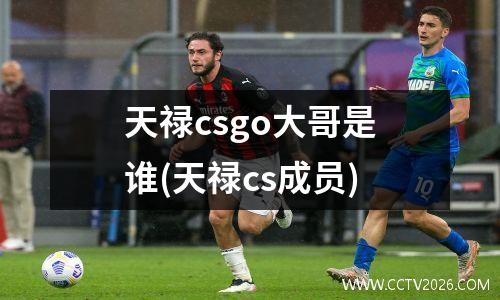 天禄csgo大哥是谁(天禄cs成员)