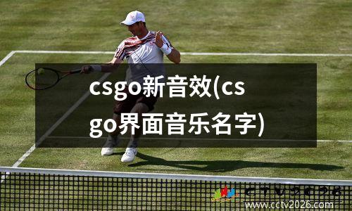 csgo新音效(csgo界面音乐名字)
