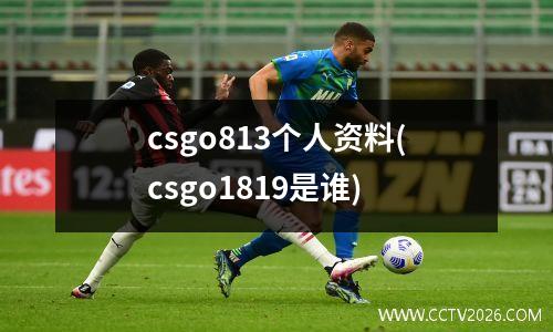 csgo813个人资料(csgo1819是谁)