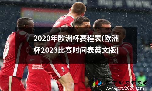 2020年欧洲杯赛程表(欧洲杯2023比赛时间表英文版)