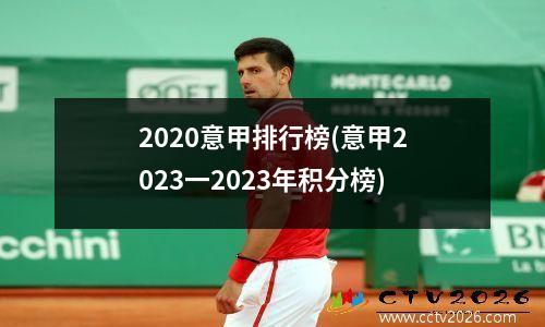 2020意甲排行榜(意甲2023一2023年积分榜)