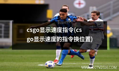 csgo显示速度指令(csgo显示速度的指令换位置)