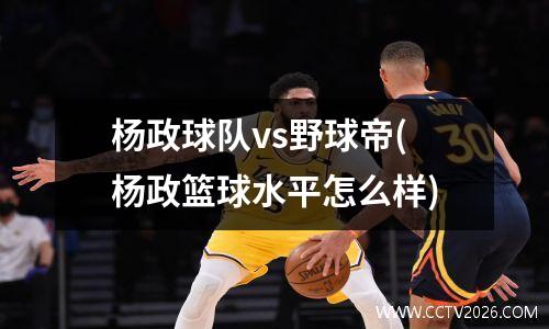 杨政球队vs野球帝(杨政篮球水平怎么样)