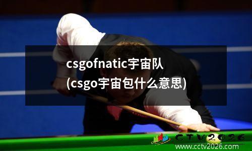 csgofnatic宇宙队(csgo宇宙包什么意思)