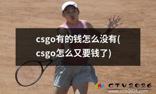 csgo有的钱怎么没有(csgo怎么又要钱了)