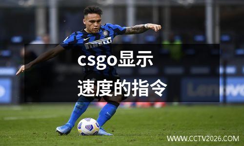 csgo显示速度的指令