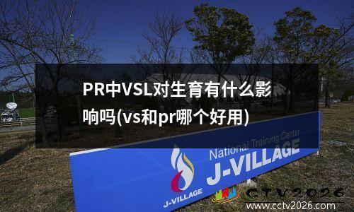 PR中VSL对生育有什么影响吗(vs和pr哪个好用)