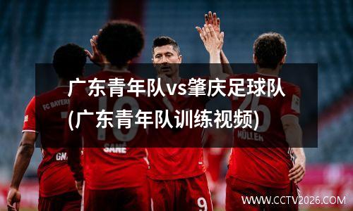 广东青年队vs肇庆足球队(广东青年队训练视频)