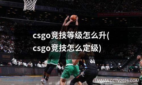 csgo竞技等级怎么升(csgo竞技怎么定级)