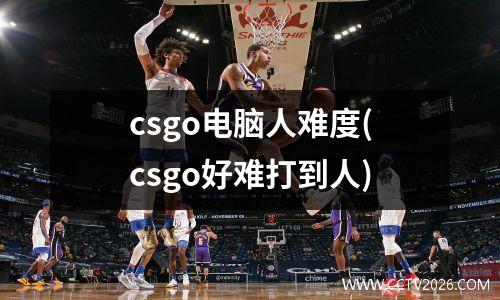 csgo电脑人难度(csgo好难打到人)