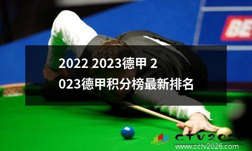 2022 2023德甲 2023德甲积分榜最新排名