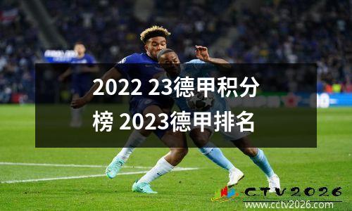 2022 23德甲积分榜 2023德甲排名